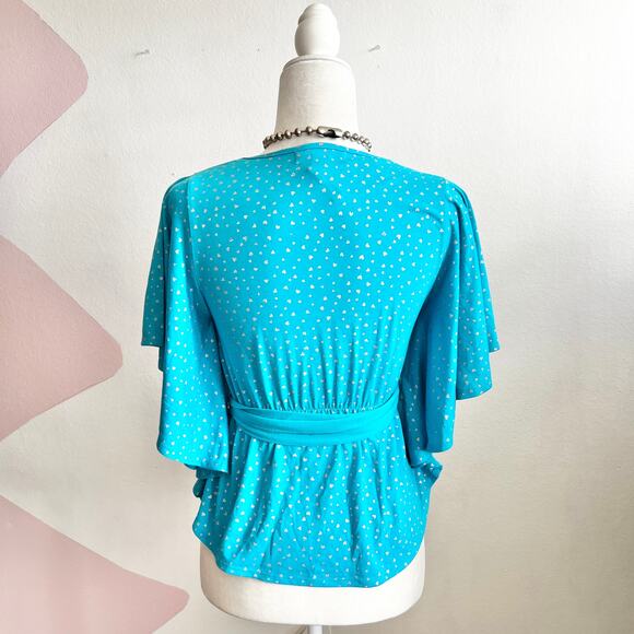 Epic Threads Heart Print Batwing Top Girls Sz Large Kawaii - Picture 3 of 6